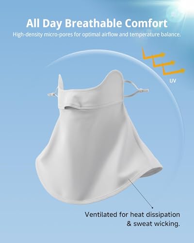 Image of 3-4 PCS Face Cover for Women, Full Face Mask for Sun Protection During Outdoor Activities, Breathable Ice Silk Fabric for All-Day Comfort