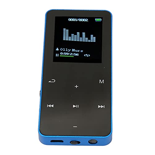 Lettore MP3 da 8 GB, Lettore Musicale Digitale Bluetooth Portatile, Registrazione, Giochi, Libri Elettrici, Musica, Lettore MP4 Portatile con Dizionario di Traduzione, Supporta (blu)