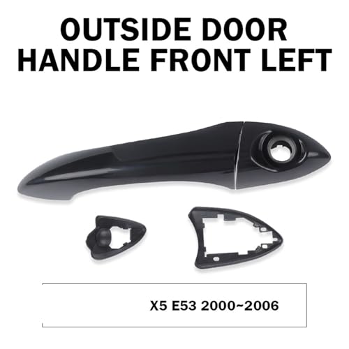 Poignée extérieure pour BMW X5 E53 2000-2006 de qualité supérieure noire - 3