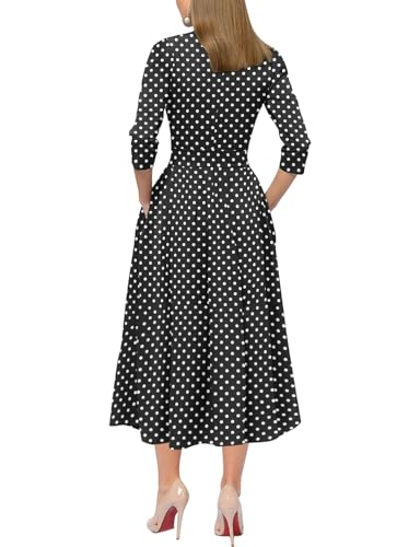 Image of Simple Flavor Women's Vintage Dress Sleeveless O-Neck Party Cocktail Dress