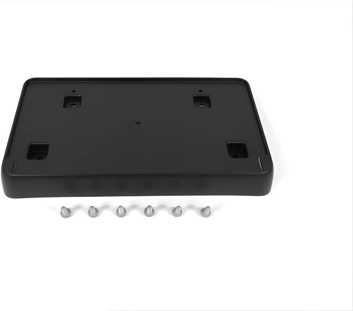 I-Match Auto Parts | Front License Plate Bracket ;Tag Holder | Black Textured, Includes Mounting Hardware | Replacement for 2019-2023 Jeep Cherokee Trailhawk Models | 68288477AA CH1068159