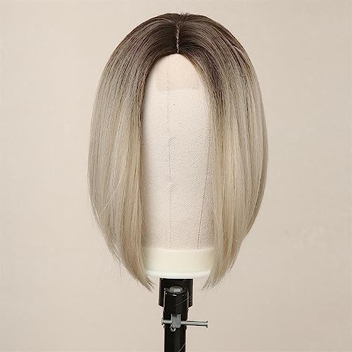 Perruque naturelle contre la décoloration pour un carré blond platine - 6