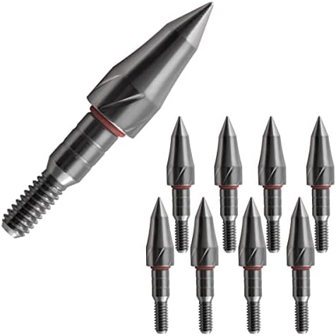 Stainless Steel Archery Field Points,9/32″,19/64″,5/16″,11/32″Size 100/125/150/175/200 Grains,Easy Pull Various, Screw in Archery Field Tips(1 Dozen 12 PCS) Stainless Steel Archery Field Points,9/32″,19/64″,5/16″,11/32″Size 100/125/150/175/200 Grains,Easy Pull Various, Screw in Archery Field Tips(1 Dozen 12 PCS)