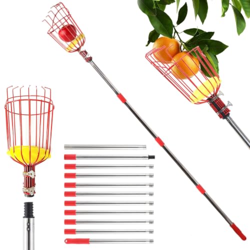 Edencomer Cueille Fruit Telescopique, 4.3m Cueille Pomme Telescopique