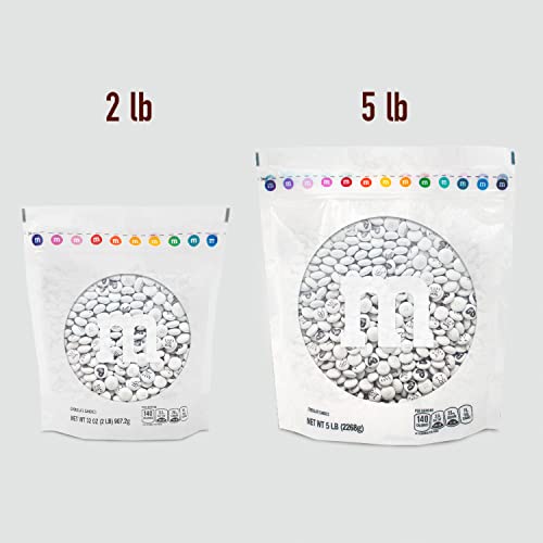 M&M's Wedding Themed Milk Chocolate Candy - 2Lbs Assorted Pre-Designed Just Married, I Do Wedding Decoration White Wedding M&M's Candy #TOP2