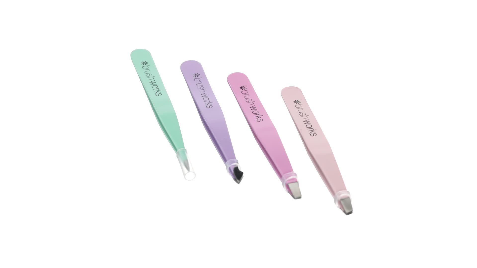 Amazon.com : Brushworks HD 4 Piece Combination Tweezer Set