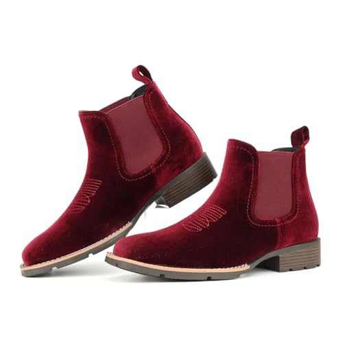 Cowboy Boots for Men Western Men's Boots Casual Dress Slip On Chelsea Boots Retro Stylish Shoes2