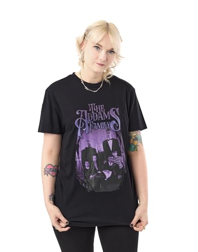 T-Shirt à Manches Courtes La Famille Addams Idéal pour vos Sorties Cinéma et Look Gothique Chic