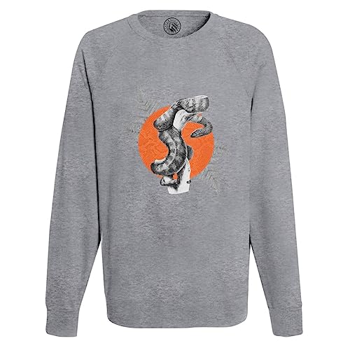 Sweat Serpent Tête Noire Minimaliste Idéal pour un Look Casual Urbain