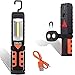 Rechargeable Work Light, Vibelite COB LED Portable Magnetic Flashlight, Inspection Lamp for Car Repair,Home Using, and Emergency (Large) Orange