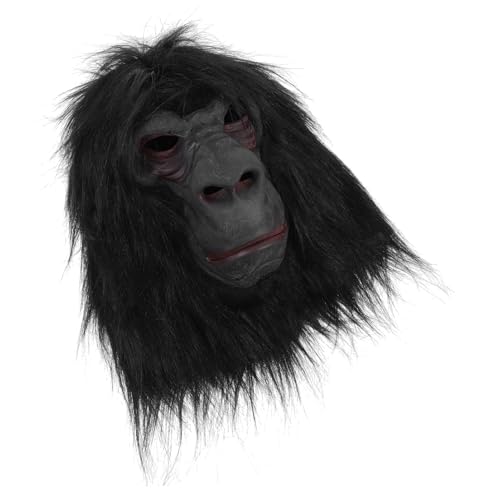 Masque gorille à fourrure Mikinona pour cosplay réaliste et costume d'Halloween