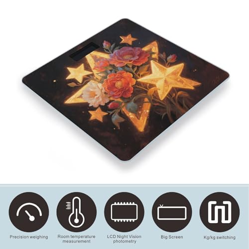 Báscula Digital de Baño con Pantalla LCD y Vidrio Templado miniatura 3
