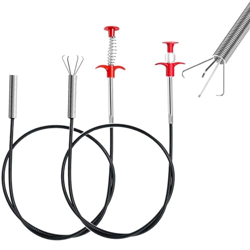 2 pezzi pinze per artigli 2 m, sollevatore per tubo flessibile telescopico, strumento di raccolta per cucina bagno tubazioni, pinze per artiglio per lavorare in spazi ristretti