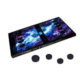 XTBL Tisch Hockey Spielzeug Interaktive 2in1 Eltern-Kind Interaktion Katapult Brettspiel Tischhockey Holz Portable Schachbrett-Set Partyspiele Desktop-Spiel Sling Puck (0,98 × 0,31 Zoll)
