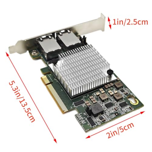 X540-T2 PCI-E X8 a Doble RJ45 Tarjeta Adaptadora de Red Extensora 10Gbps para PCs de Escritorio y Servidores miniatura 3