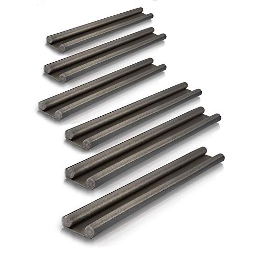 Meisterfaktur Protector puertas - Tira de sellado para todas las puertas - Aislamiento puerta ideal para un sellado eficaz contra las corrientes de aire, el ruido y el frío (6 unidades (gris)) Cover