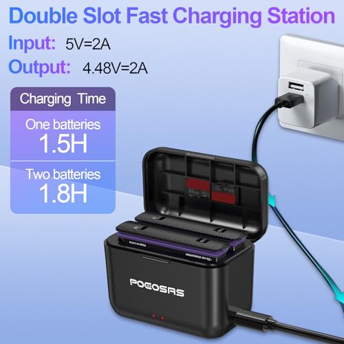 Image of 360 X5 Battery for insta360 x5,2-Pack 2850mAh 360 X5 Replacement Batteries with Fast Charger for Insta 360 X5 Camera（x5Battery Protection Cases*2）