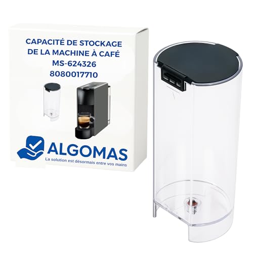 Algomas® Réservoir d'eau pour Nespresso Essenza Mini. Compatible avec les modèles : XN110110, XN110810, XN110B10, XN110N10