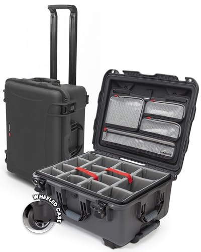 Image of NANUK 950 Pro Photo Kit - Waterproof Travel Camera Hard Case with Padded Dividers and Wheels, 22.8 inch x 18.3 inch x 11.7 inch, Dustproof and Impact-Resistant, Ideal for Heavy Loads - Graphite