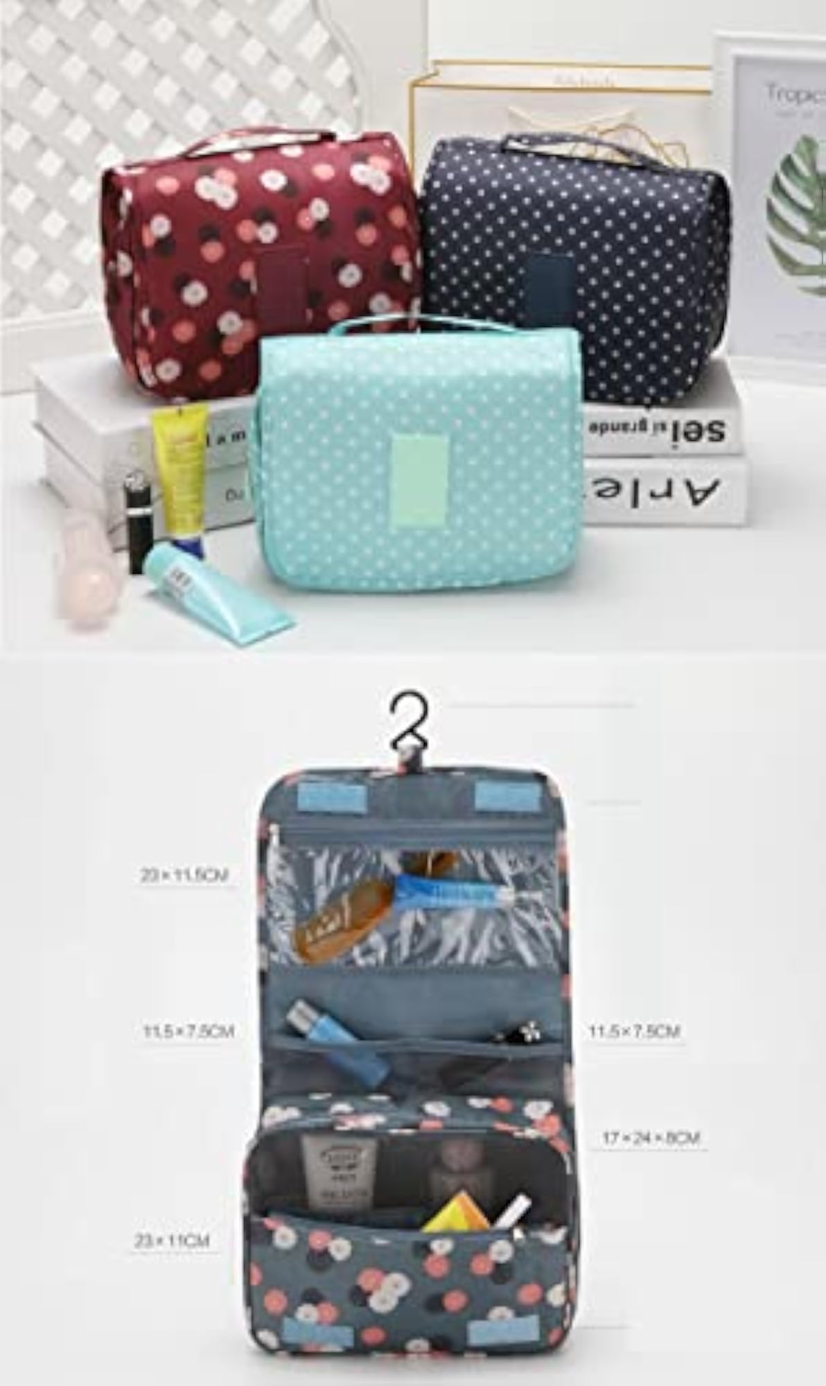 Solid Cosmetic Pouch, 9 Cms Portable Makeup Bag