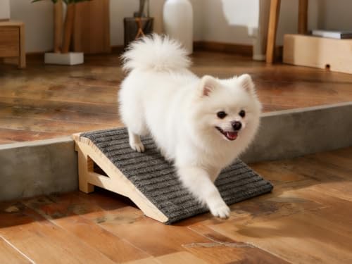 KISIMUY Dog Stairs Ramp for Small & Aged Dogs, Wooden Anti-Slip Pet Steps by KISIMUY - Used condition - Image 9