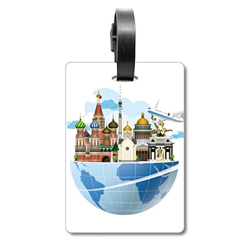 Étiquette valise St Basilic Russie, accessoire voyage sac à dos