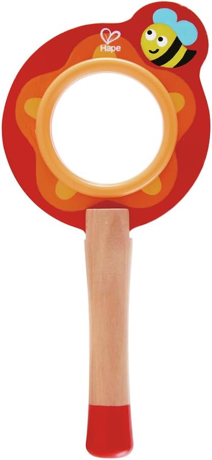 Busy Bee Magnifying Glass - Kids' Nature Study Tool | Bee-Themed Magnifier | Outdoor Toys | Educational Handheld Magnifying Glass | Ages 3 and Up