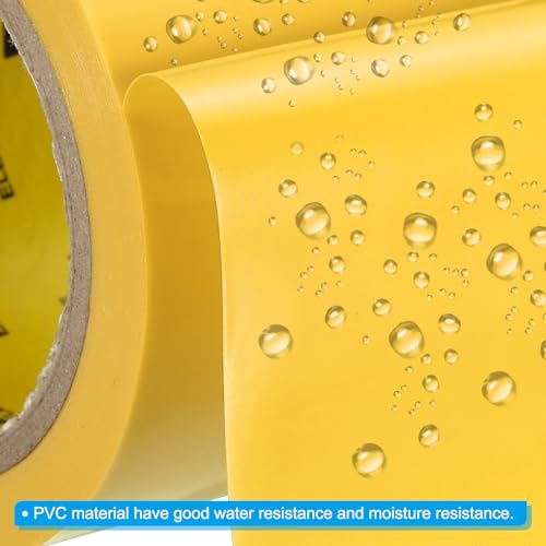 Image of PATIKIL Corrosion Protection Pipe Tape, 2 Pcs 30 Ft x 2 Inch PVC Insulation Wrap Duct Tape Self Adhesive for Metal Electrical Piping Drain Pipe Electrical Wires HVAC Duct, Yellow