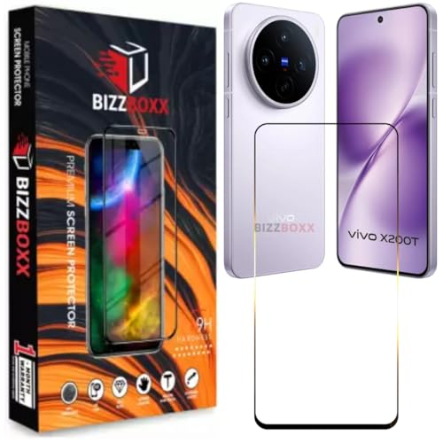 Image of Tempered Glass For vivo X200T 5G Screen Protector Temper Guard - HD Clarity, Ultrasonic Fingerprint Working Screen Guard (X200 T /X 200T - 6.67 inch) With Installation Kit - Pack of 1
