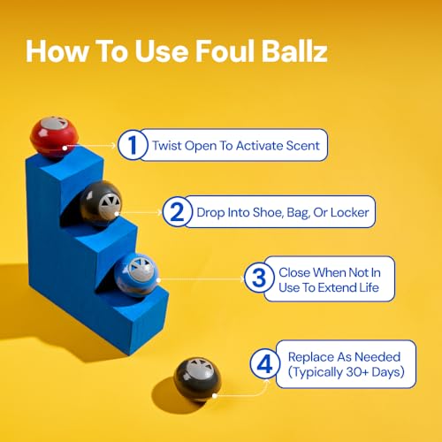 Bolas Desodorizantes Fresh Kicks Foul Ballz 6 Unidades miniatura 4