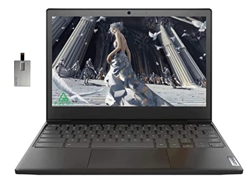 Lenovo 2022 Chromebook 3 11.6" Hd Chromebook Business Laptop, Amd A6-9220C, 4Gb Ddr4, 32Gb Emmc, Webcam, Bluetooth, Chrome Os, Black, 32Gb Snowbell Usb Card #TOP2