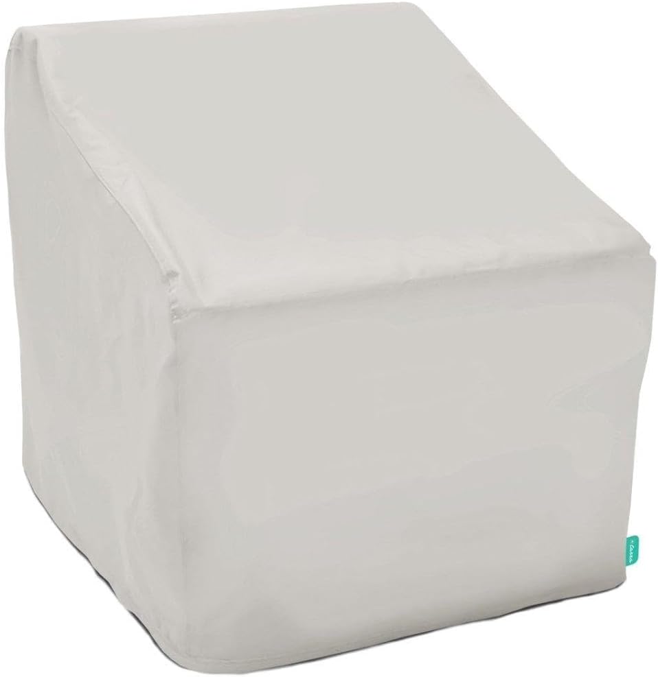 Coverking Universal Outdoor Patio Ottoman Cover, 30" D x 18" H, Presidium Gray