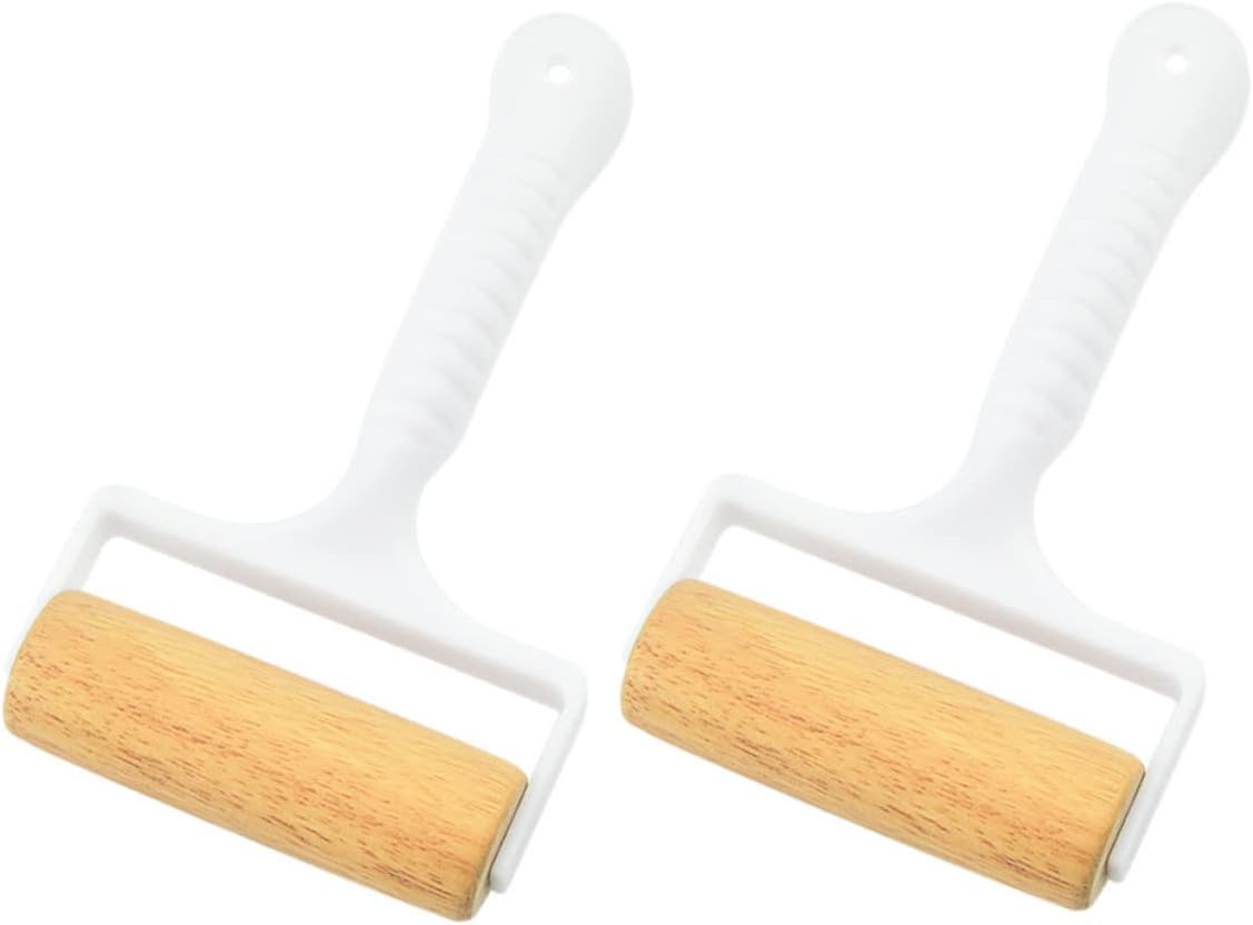 Bakery Equipment,Rolling Pin,2pcs Classic Thickness Dough Roller Baking Pizza Rolling Poles Practical Kitchen Tool