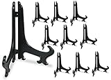 BANBERRY DESIGNS Black Folding Easels Plate Stand Book Holder Recipe Display Holder - 9' H - Pack of 10 Pieces