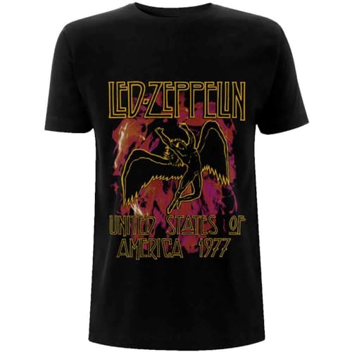 T-Shirt Led Zeppelin Impression Premium et Finition Textile