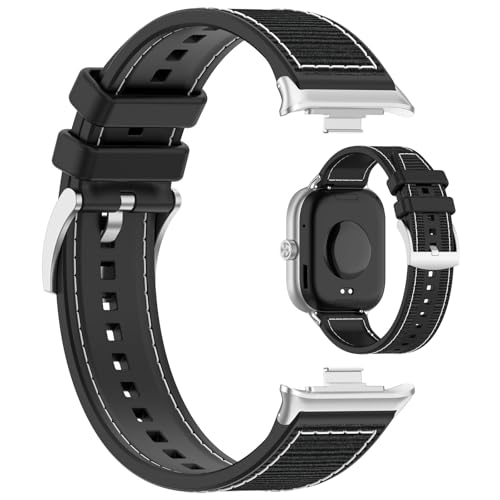 Bracelet Xiaomi Smart Band 9 LOKEKE anti-transpiration en nylon silicone noir