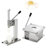 CUTANGELAR Machine À Baozi Vapeur, Machine Semi Automatique À Fabriquer Des Petits Pains Avec 3 Moules Interchangeables, Acier Inoxydable Avec Une Production De 500 Petits Pains/Heure(M)