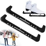 Kufenschoner Eiskunstlauf Schlittschuhe Kufenschoner Schlittschuhe Schwarze Verstellbarer Schlittschuh Schutz Schlittschuhe Schoner Eiskunstlauf Zubehör für Hockeyschlittschuhe,1 Paar(32*6*2cm)