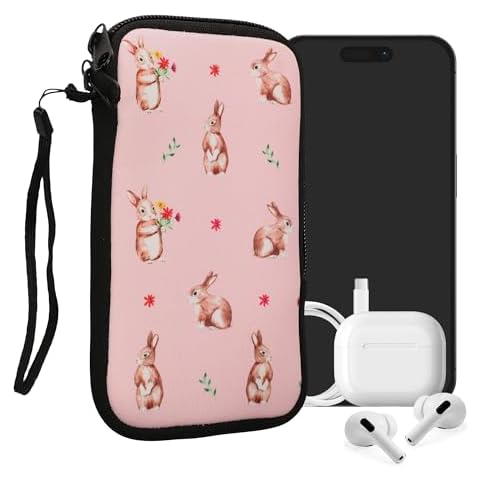 kwmobile Housse de Protection Lapins et Fleurs Cover