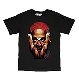 BLNKLV Basketball Legend The Worm 91 Face Streetwear Style T-Shirt Black