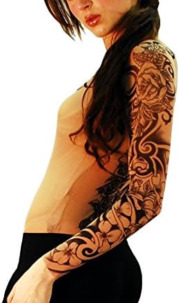 Wild Rose Ladies Flamenco Pure Faith Tattoo Mesh Shirt, Tan, X-Large
