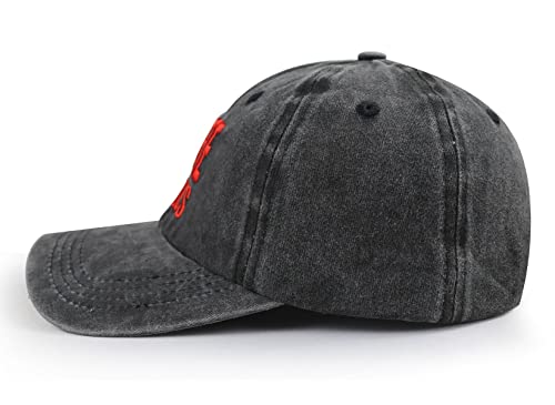 Image of Trucker Hats for Men Women, Funny Gag Gifts Joke, Classic Adjustable Mesh Baseball Cap Snapback Hat Black