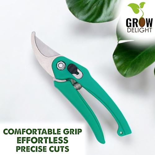 Image of Heavy Duty Pruner cutter for Home Garden | Pruning Cutter for Plants With Steel Blades & Teflon Coating Blade, Tree Trimmers, Wood Branch Trimmer, Grass Cutting Scissors