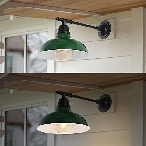 Image of JONATHAN Y Wallace 1-Light Outdoor 12.25 inch Wall Sconce, Gray /Black