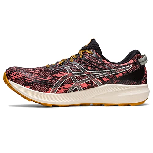 ASICS Womens Fuji Lite 3 Running Shoes, 6, Papaya-Light SAGE