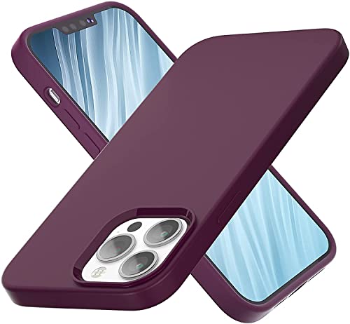 Image of MIDOS Back Cover Compatible with iPhone 14 Pro Max Case Liquid Silicone Full Protection Shock Proof Back Cover for iPhone 14 Pro Max (2022) 6.7 inch (Wine Red)