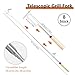 Grillspieße Edelstahl 8 Stück，Teleskop Stockbrot Spieße mit Isolierten Griffen, 31-81cm Lagerfeuer Spieße Lang,für Camping Grill BBQ Gartenparty
