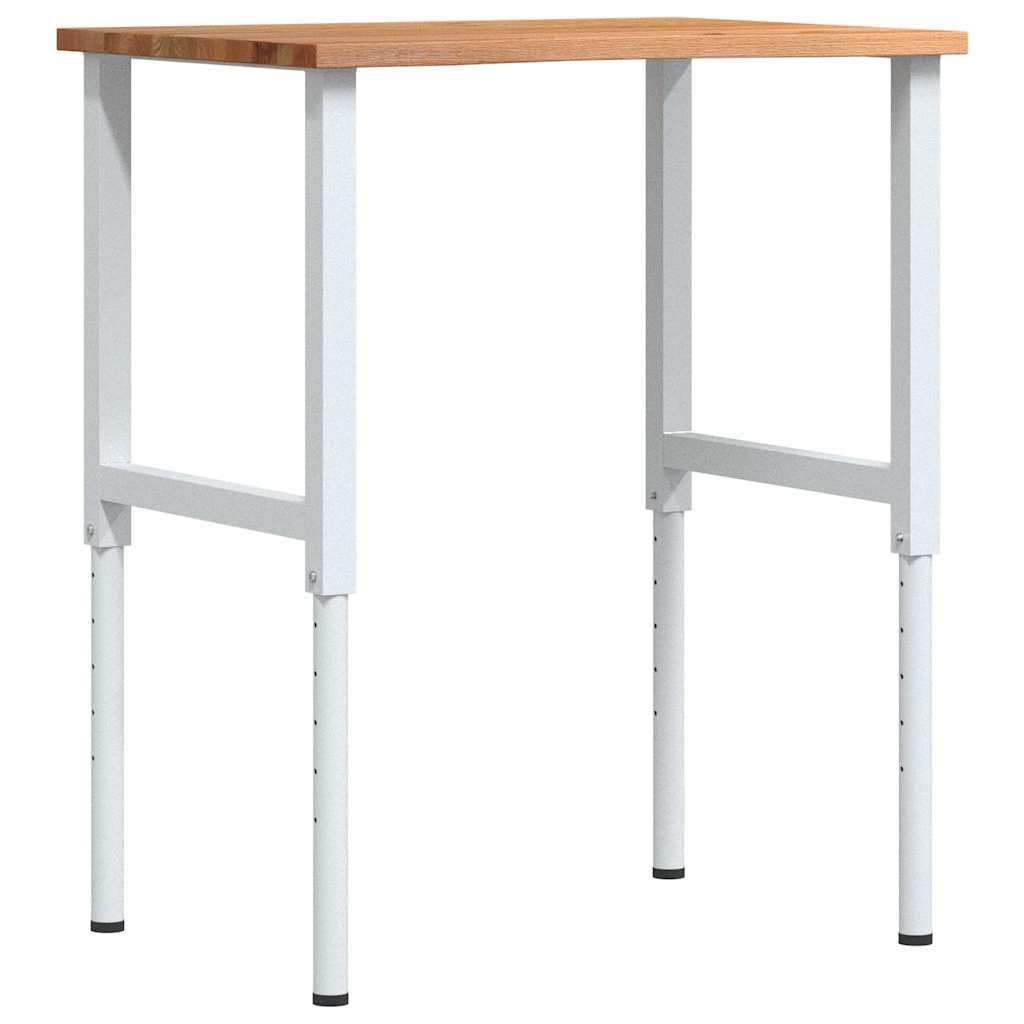 SKM Banco de Trabajo Madera Roble marrón Claro 80x60x(71,5-98) cm,Bricolaje,Accesorios de Bricolaje,Organización y Almacenamiento de Herramientas,Mesas de Trabajo,Marrón,15.3 kg,3309718