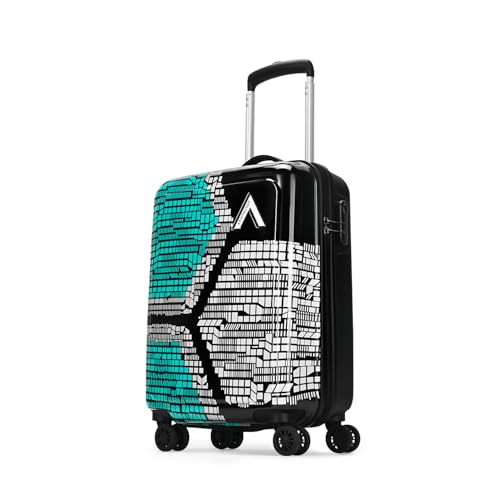 Aristocrat Bruce Cabin Trolley Bag 54cm | Small | Hard Luggage | Smooth 8-Wheel Suitcase | Secure Combination Lock with Sturdy Zipper | Full Fabric Co