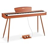 VEVOR Digitalpiano, 88 Tasten vollgewichtet anschlagdynamisch, E-Piano-Tastatur mit Notenständer,...